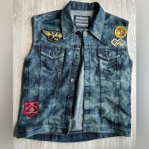 Ring of Fire Denim Vest size XXL
